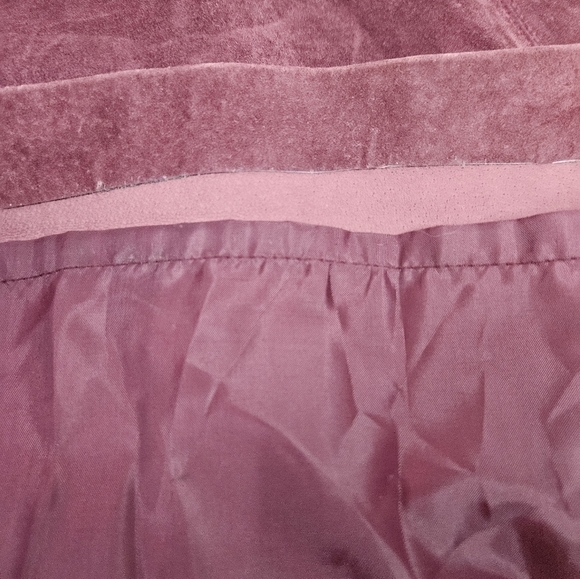 Brandon Thomas Mauve Suede Leather Maxi Skirt Size 4 Women's N86 - Picture 7 of 11